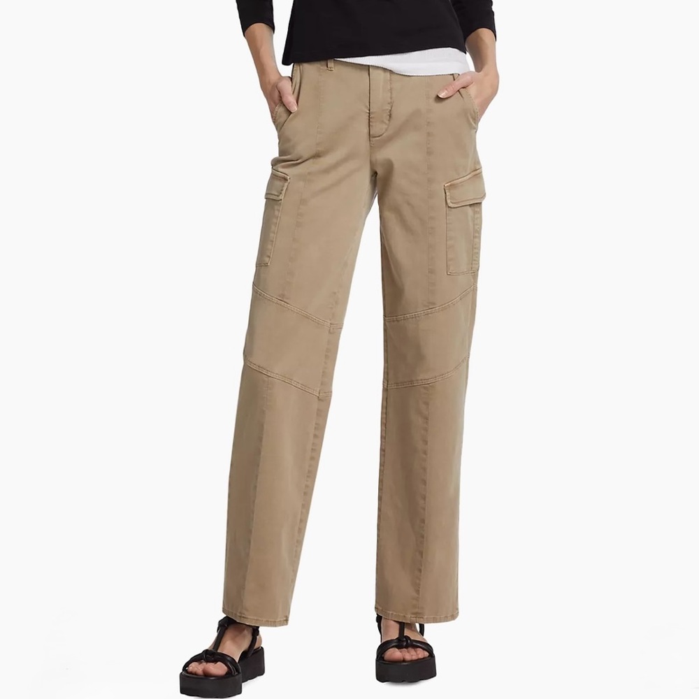 L’Agence Brooklyn High Rise Cargo Utility Pants beige Size 25